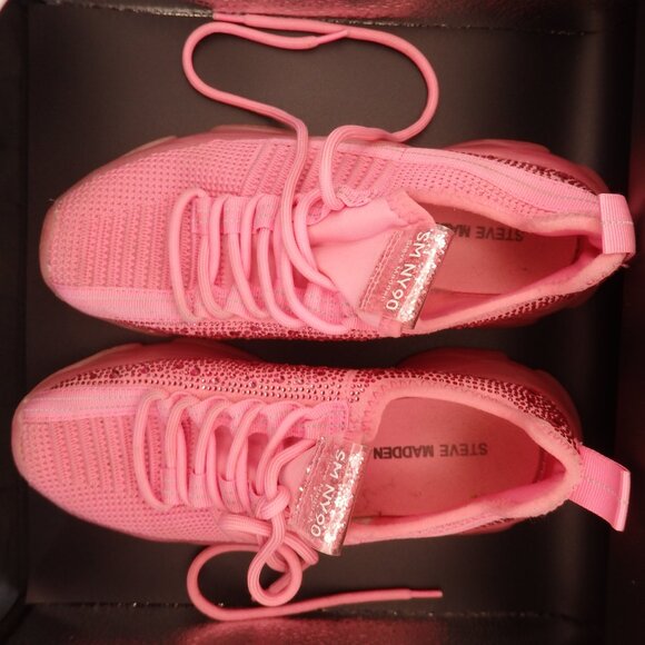 Steve Madden Maxima SM NY90 Hot Pink Sneakers - Picture 2 of 12
